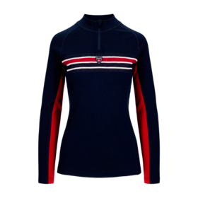 Dale Of Norway Aksla Fem Baselayer Half Zip (25/26) Navy Red/Offwhite-C00