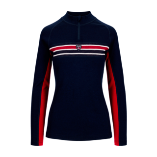 Dale Of Norway Aksla Fem Baselayer Half Zip (25/26) Navy Red/Offwhite-C00