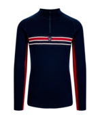 Dale Of Norway Aksla Masc Baselayer Half Zip (25/26) Navy Red/Offwhite-C00