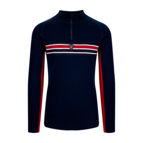 Dale Of Norway Aksla Masc Baselayer Half Zip (25/26) Navy Red/Offwhite-C00