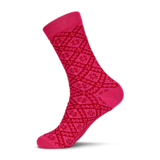 Dale Of Norway Bjorøy Socks (25/26) Red/Pink-I01