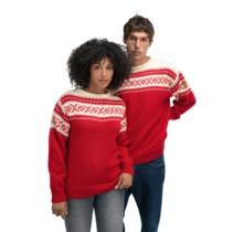 Dale Of Norway Cortina 1956 Uni Sweater (25/26) Raspberry/Offwhite-B