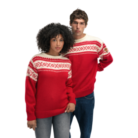 Dale Of Norway Cortina 1956 Uni Sweater (25/26) Raspberry/Offwhite-B