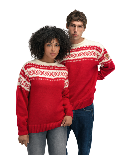Dale Of Norway Cortina 1956 Uni Sweater (26/27) Raspberry Offwhite