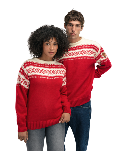 Dale Of Norway Cortina 1956 Uni Sweater (26/27) Raspberry Offwhite