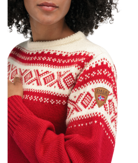 Dale Of Norway Cortina 1956 Uni Sweater (25/26) Raspberry/Offwhite-B