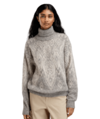 Dale Of Norway Falun Alpa Feminine Sweater (25/26) Lightcharcoal/Offwhite-T00