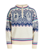 Dale Of Norway Vm Trondheim Fem. Sweater (25/26) Offwhite/Indigo/Orchid-A00