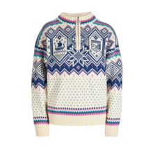Dale Of Norway Vm Trondheim Fem. Sweater (25/26) Offwhite/Indigo/Orchid-A00