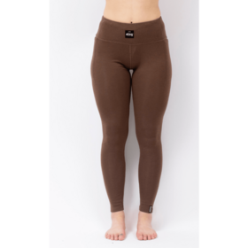 Eivy Pocket Merino Wool Rib Tights (25/26) Brown