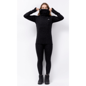 Eivy Icecold Merino Wool Gaiter Top (25/26) Black Leopard