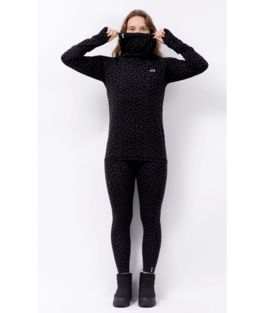Eivy Icecold Merino Wool Gaiter Top (25/26) Black Leopard