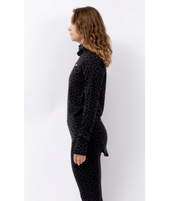 Eivy Icecold Merino Wool Gaiter Top (25/26) Black Leopard