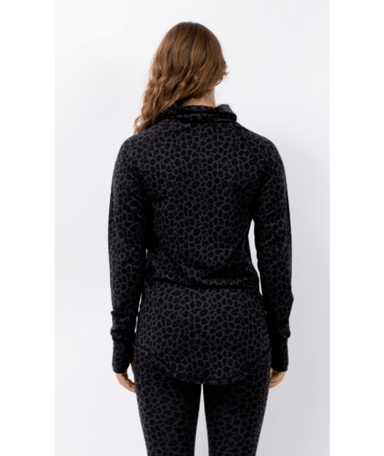 Eivy Icecold Merino Wool Gaiter Top (25/26) Black Leopard