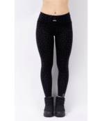 Eivy Pocket Merino Wool Tights (25/26) Black Leopard