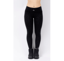 Eivy Pocket Merino Wool Tights (25/26) Black Leopard