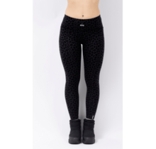 Eivy Pocket Merino Wool Tights (26/27) Black Leopard