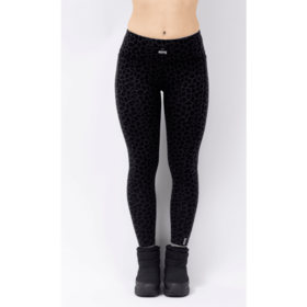 Eivy Pocket Merino Wool Tights (25/26) Black Leopard