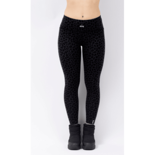 Eivy Pocket Merino Wool Tights (26/27) Black Leopard