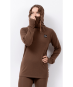 Eivy Icecold Merino Wool Gaiter Rib Top (25/26) Brown
