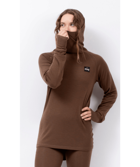 Eivy Icecold Merino Wool Gaiter Rib Top (25/26) Brown