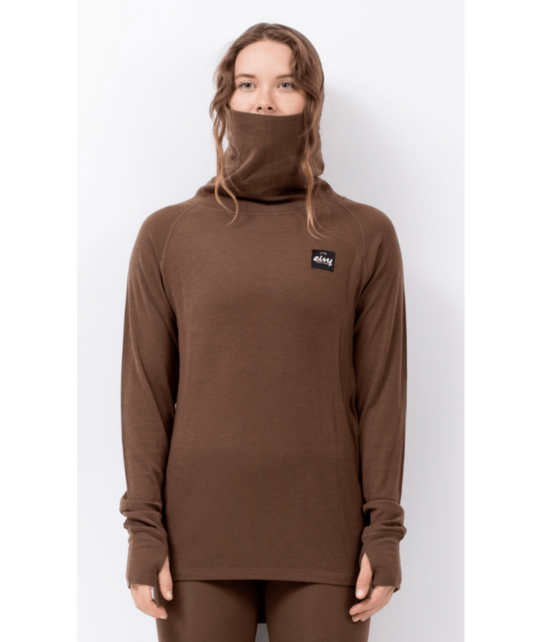 Eivy Icecold Merino Wool Gaiter Rib Top (25/26) Brown