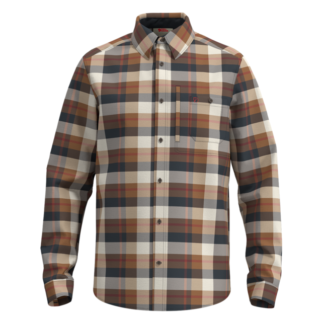Fjallraven Fjällglim Shirt M (25/26) Wood Brown-Chalk White-265-113Fr