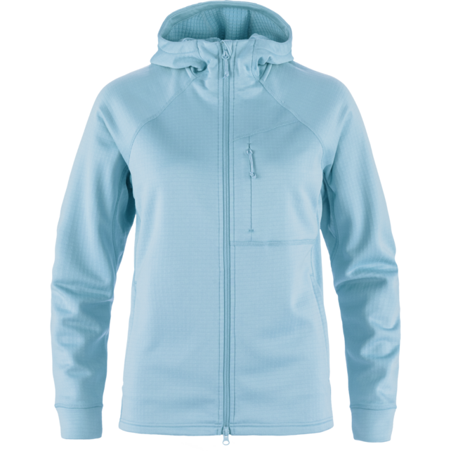 Fjallraven Abisko Grid Fleece Hoodie W (26/27) Breeze Blue-514Fr