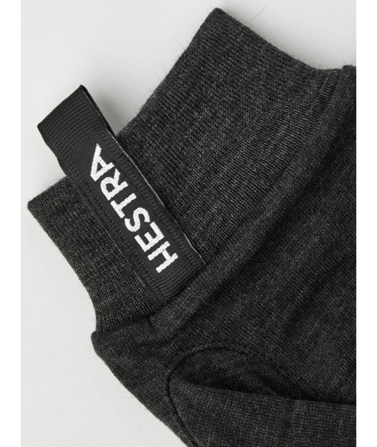 Hestra Merino Wool Liner Active Charcoal (25/26) Charcoal-390 Hestra Merino Wool Liner Active Charcoal (25/26) Charcoal-390