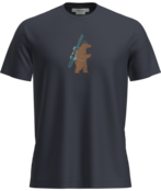 Icebreaker Men Merino 150 Tech Lite Ss Tee Bear Tour (25/26) Midnight Navy-401