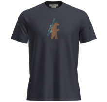 Icebreaker Men Merino 150 Tech Lite Ss Tee Bear Tour (25/26) Midnight Navy-401