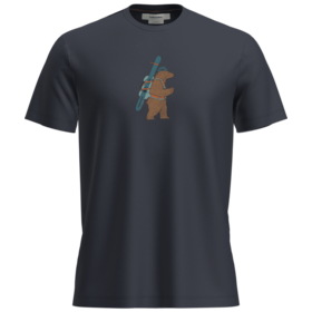 Icebreaker Men Merino 150 Tech Lite Ss Tee Bear Tour (25/26) Midnight Navy-401