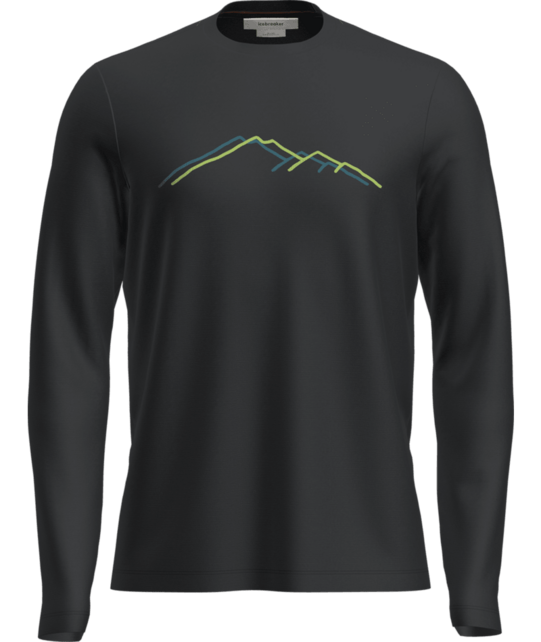 Icebreaker Men Merino 150 Tech Lite Ls Tee Grx1 (25/26) Black-001