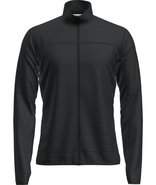 Icebreaker Men Merino Blend 300 Realfleece™ Descender Ls Zip (25/26) Black-001