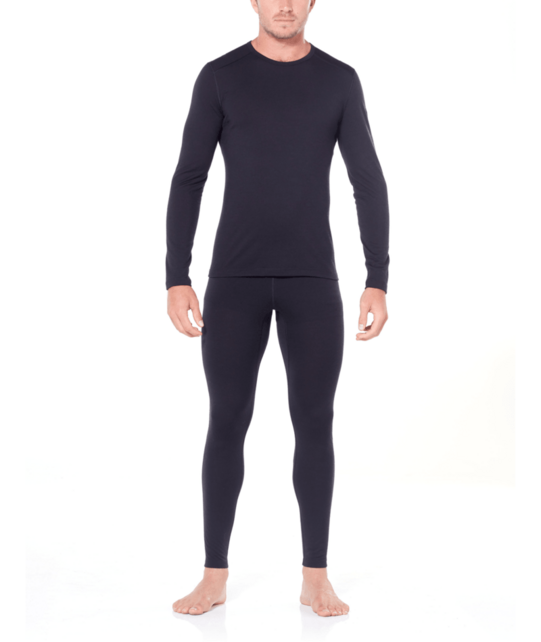 Icebreaker Men Merino 200 Oasis Ls Crewe (26/27) Black