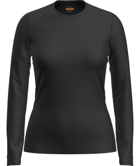 Icebreaker Women Merino 200 Oasis Ls Crewe (25/26) Black-001