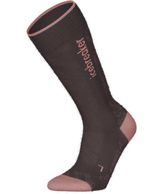 Icebreaker Women Merino Blend Ski+ Medium Otc Mountain Contour (25/26) Java/Blush/Summit-0Hh