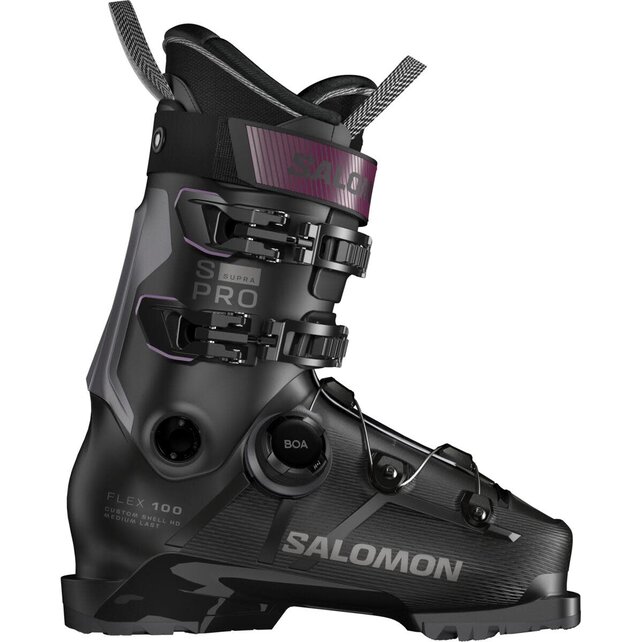 Salomon S/Pro Supra Boa 100 Gw (25/26) Black / Dark Grey Met. / Burgundy Met.