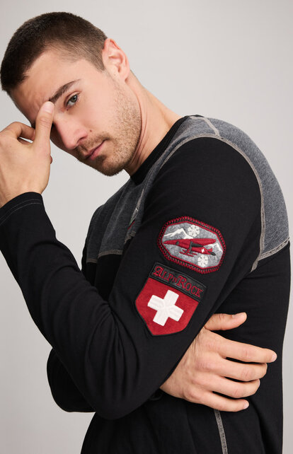 Alp N Rock Flight Men Crew Shirt (24/25) Black Blk
