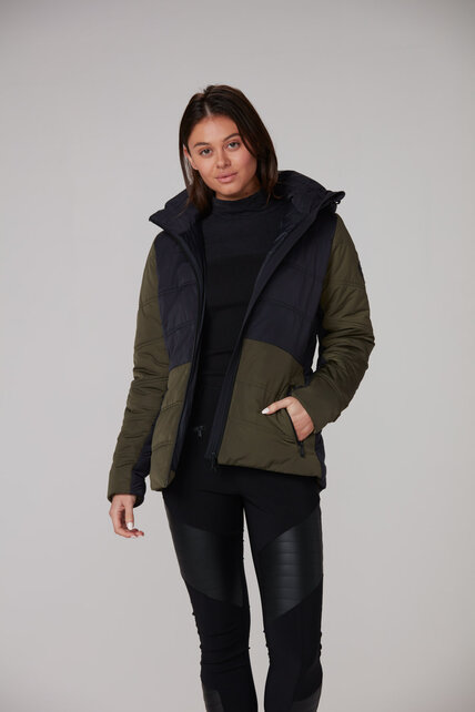 Alp N Rock Camille Ski Puffer Jacket (22/23) Olive-Oli