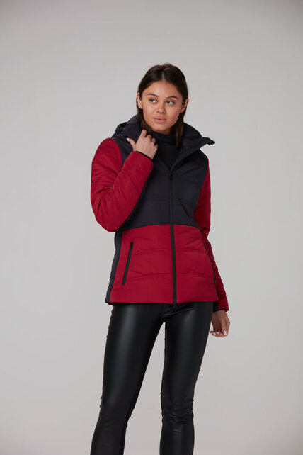 Alp N Rock Camille Ski Puffer Jacket (22/23) Deep Red-Dre