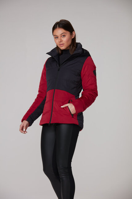 Alp N Rock Camille Ski Puffer Jacket (22/23) Deep Red-Dre
