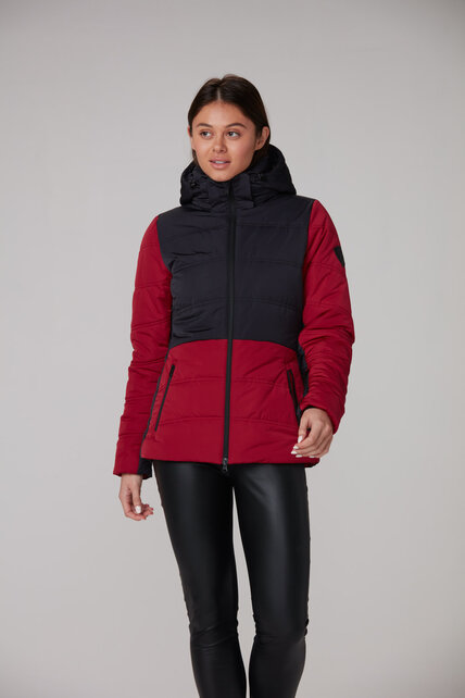 Alp N Rock Camille Ski Puffer Jacket (22/23) Deep Red-Dre