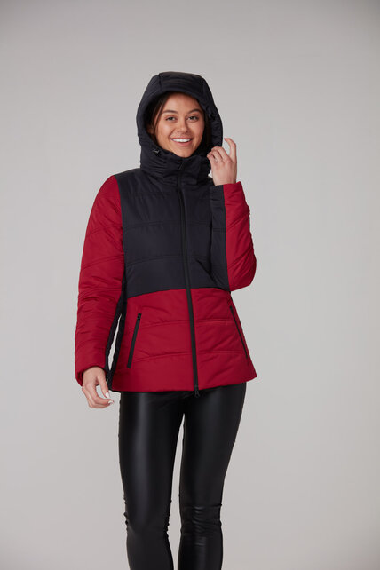 Alp N Rock Camille Ski Puffer Jacket (22/23) Deep Red-Dre