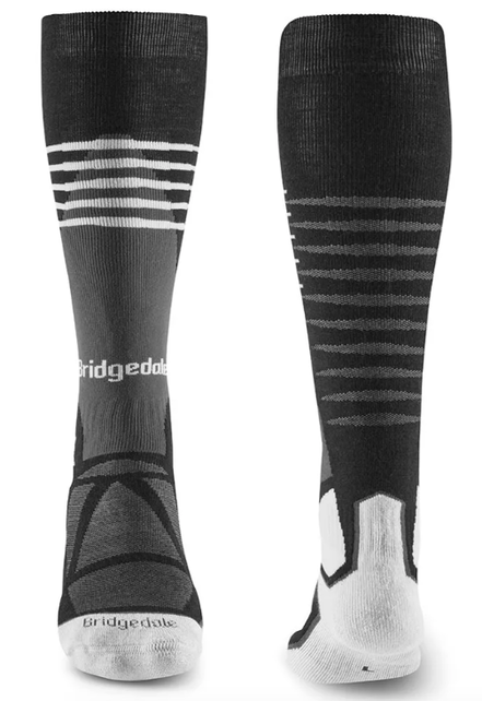 Bridgedale Mens Ski Midweight (26/27) Black/White