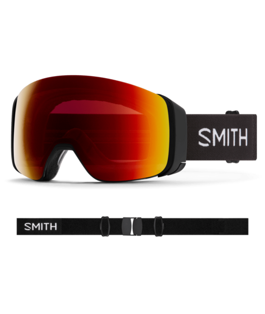 Smith 4D Mag (26/27) Black | Chromapop Sun Red Mirror O/S