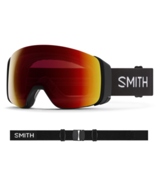 Smith 4D Mag (26/27) Black | Chromapop Sun Red Mirror O/S