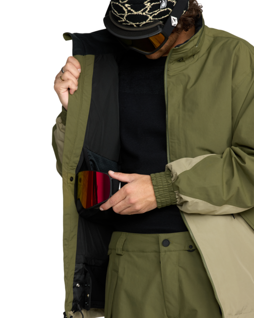 Volcom Longo Gore-Tex Jacket (25/26) Dark Olive-Dko