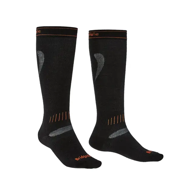 Bridgedale Unisex Ultra Fit (26/27) Black/Orange