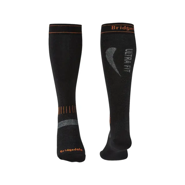 Bridgedale Unisex Ultra Fit (26/27) Black/Orange